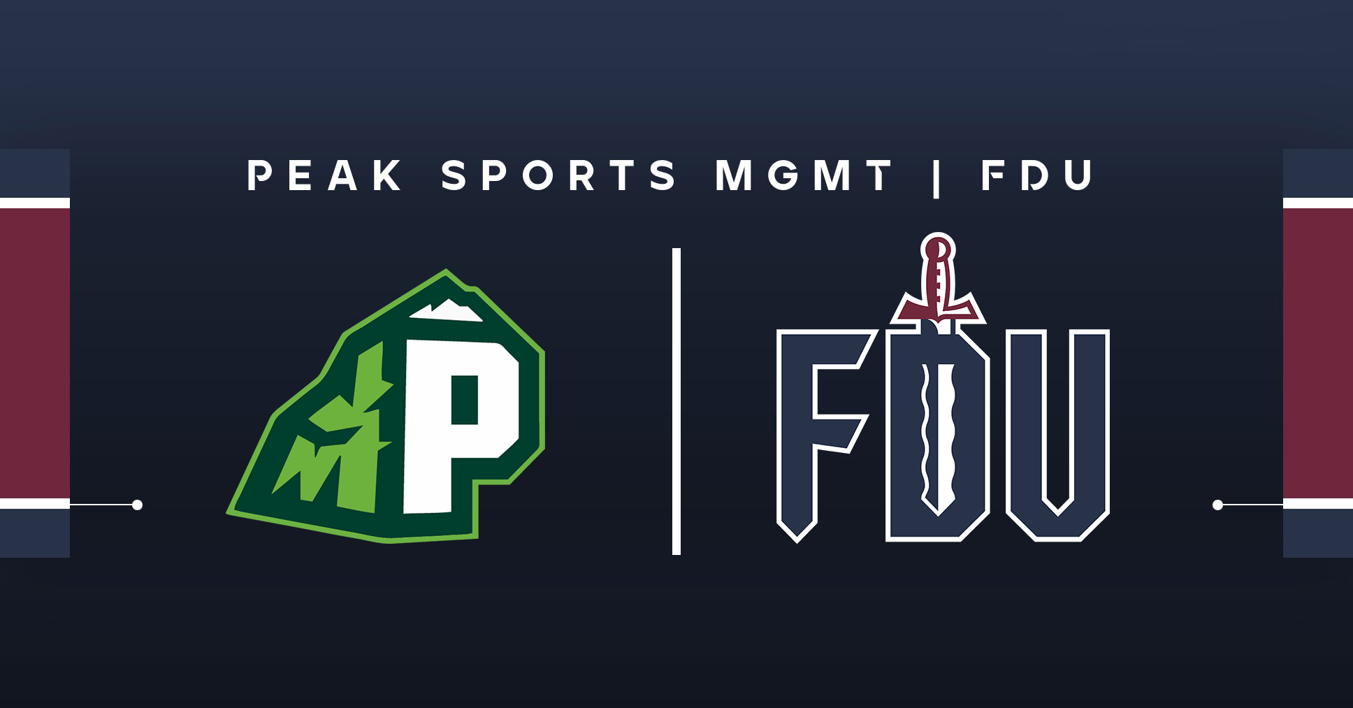 FDU Athletics Announce Partnership with Peak Sports MGMT